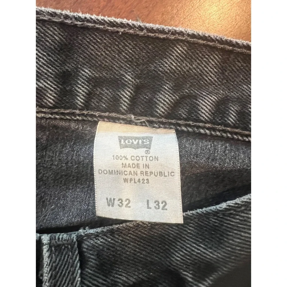 Levi's 501 XX Black Jeans Men's W32 L32 Button Fly Straight Leg Made in DR